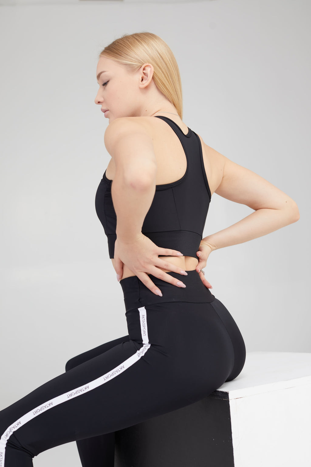 AKTA Leggings Top "Aktasport Basic Brand" ( Set ) – Black