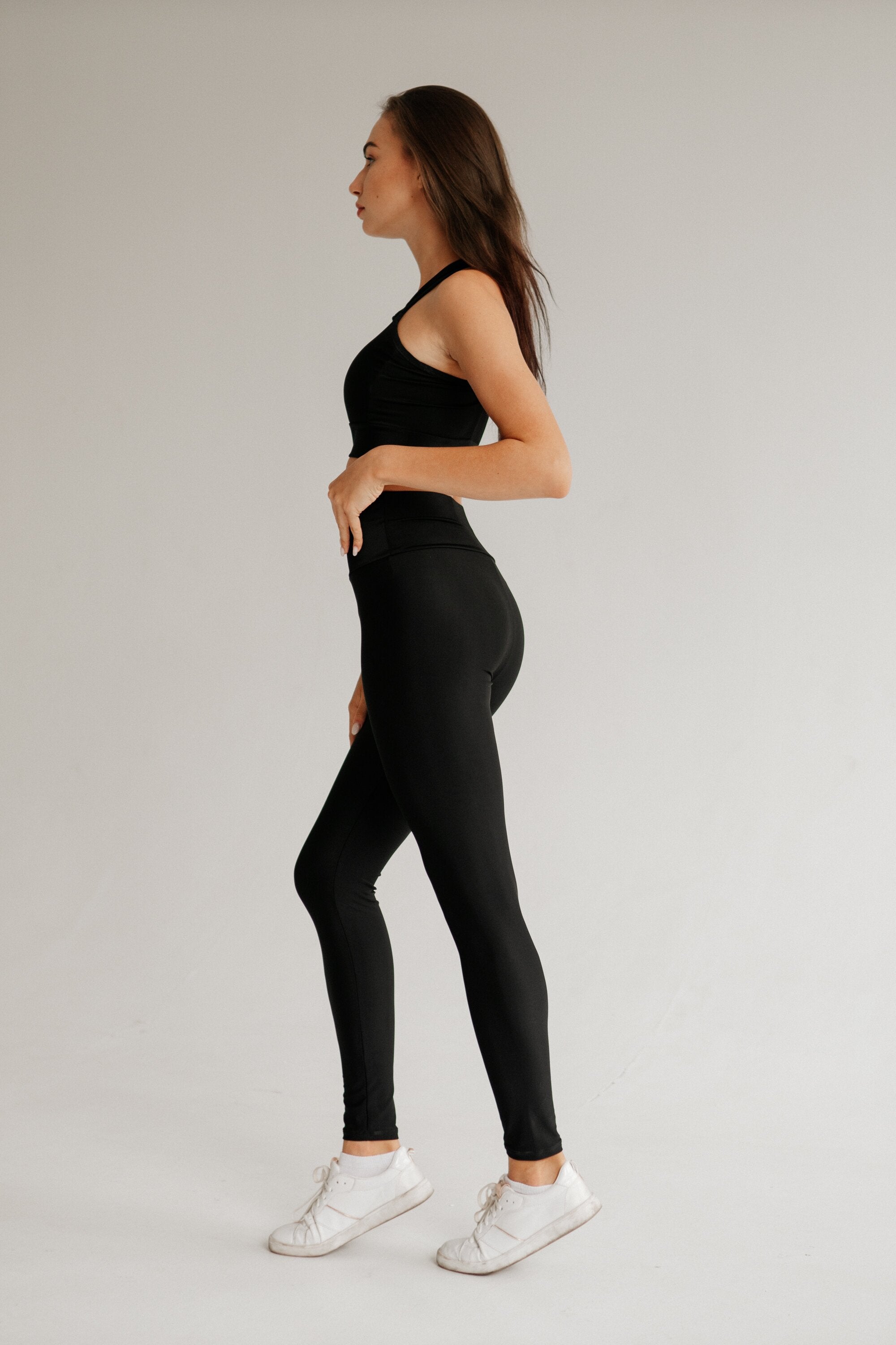 AKTA Leggings Top "Aktasport Basic Black" ( Set )