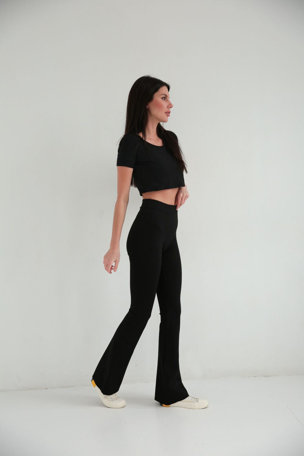 Women’s Flared Pants – Akta Casual Black