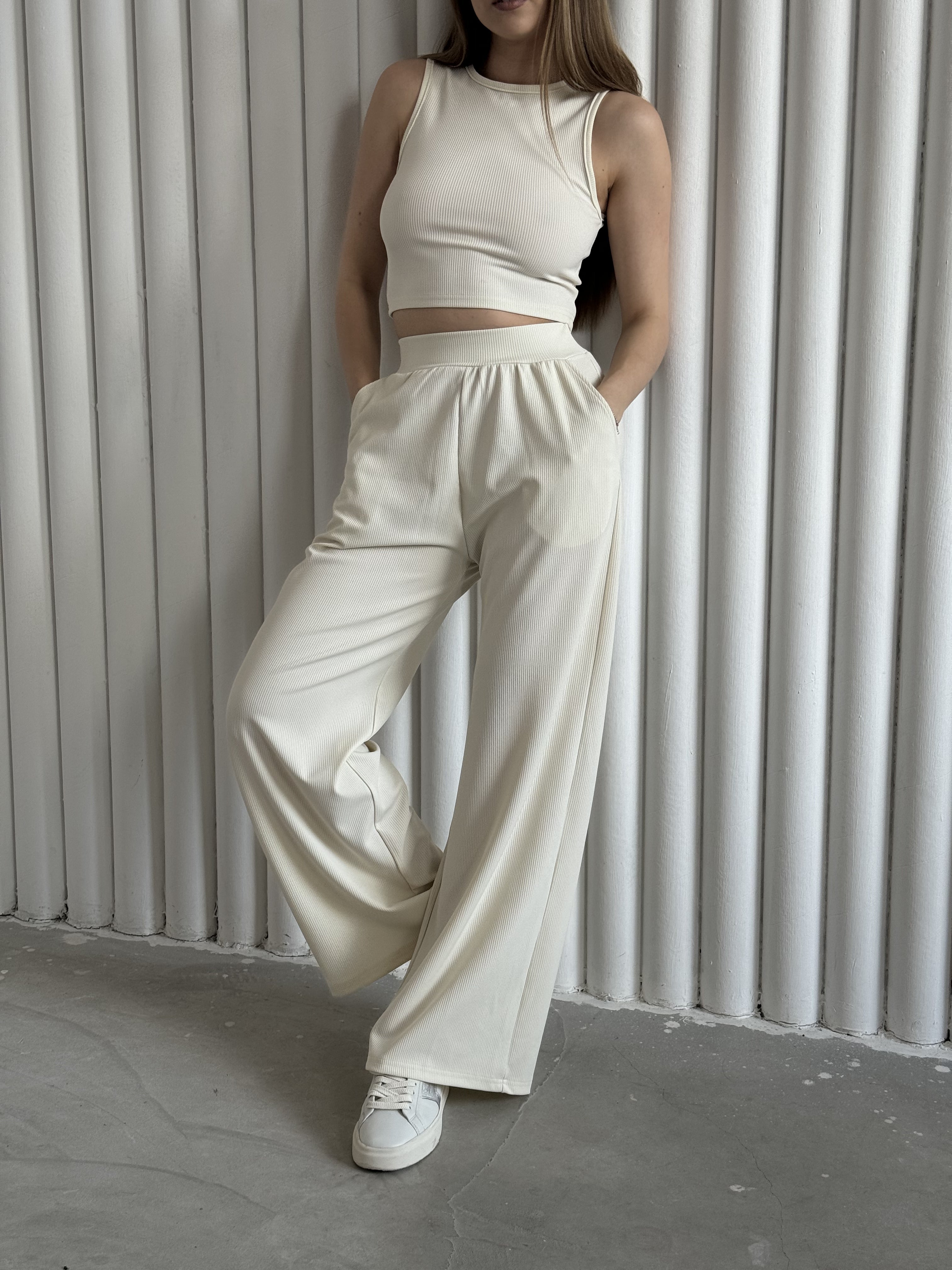 AKTA Set "Creamy Milk" Top Pants – Ivory
