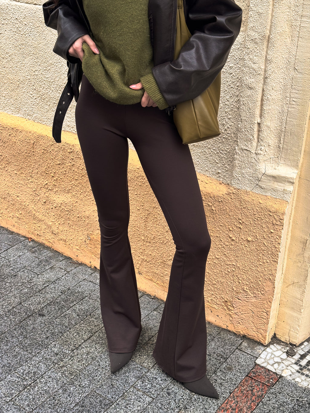 Women’s Flared Pants – Akta Casual Chocolate