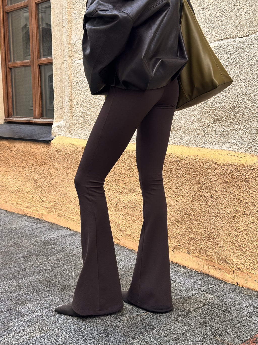 Women’s Flared Pants – Akta Casual Chocolate