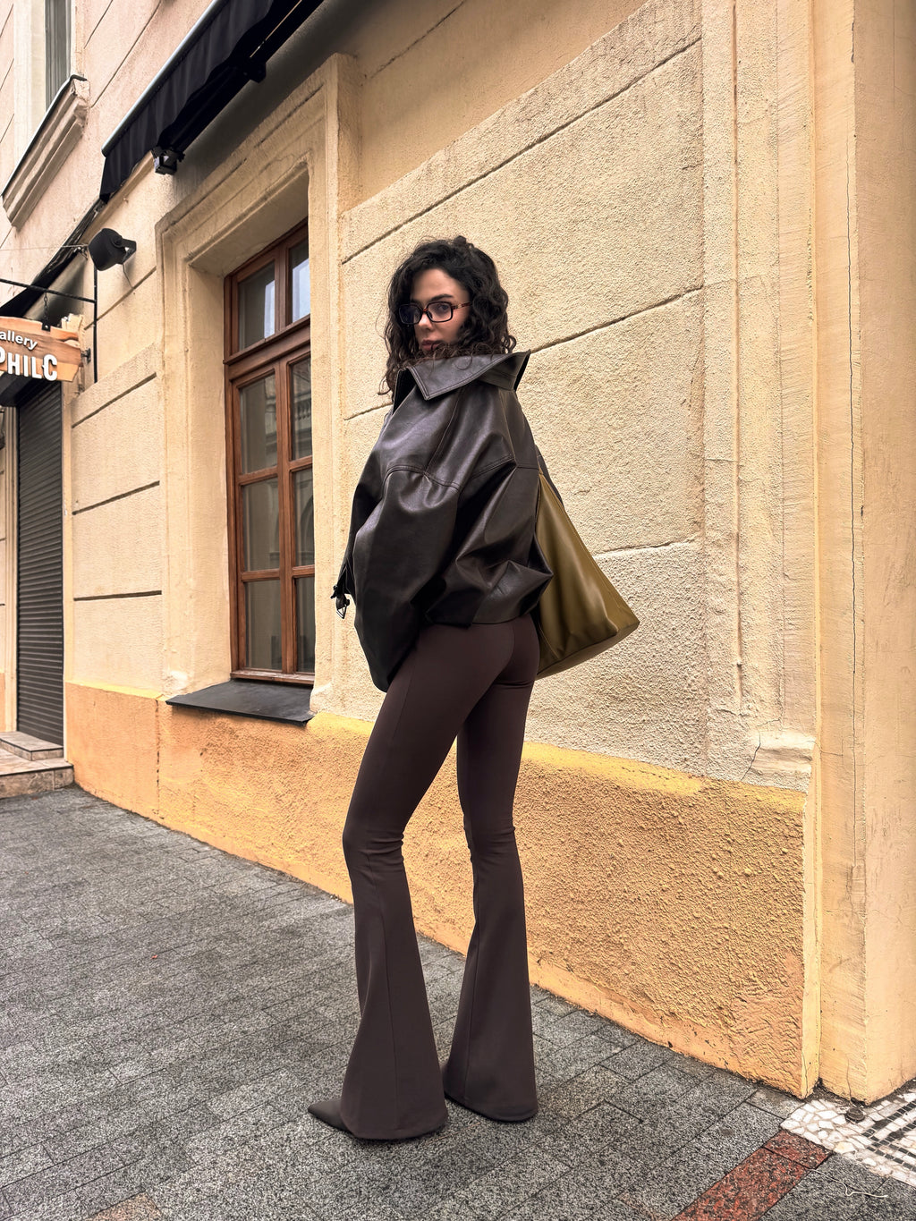 Women’s Flared Pants – Akta Casual Chocolate