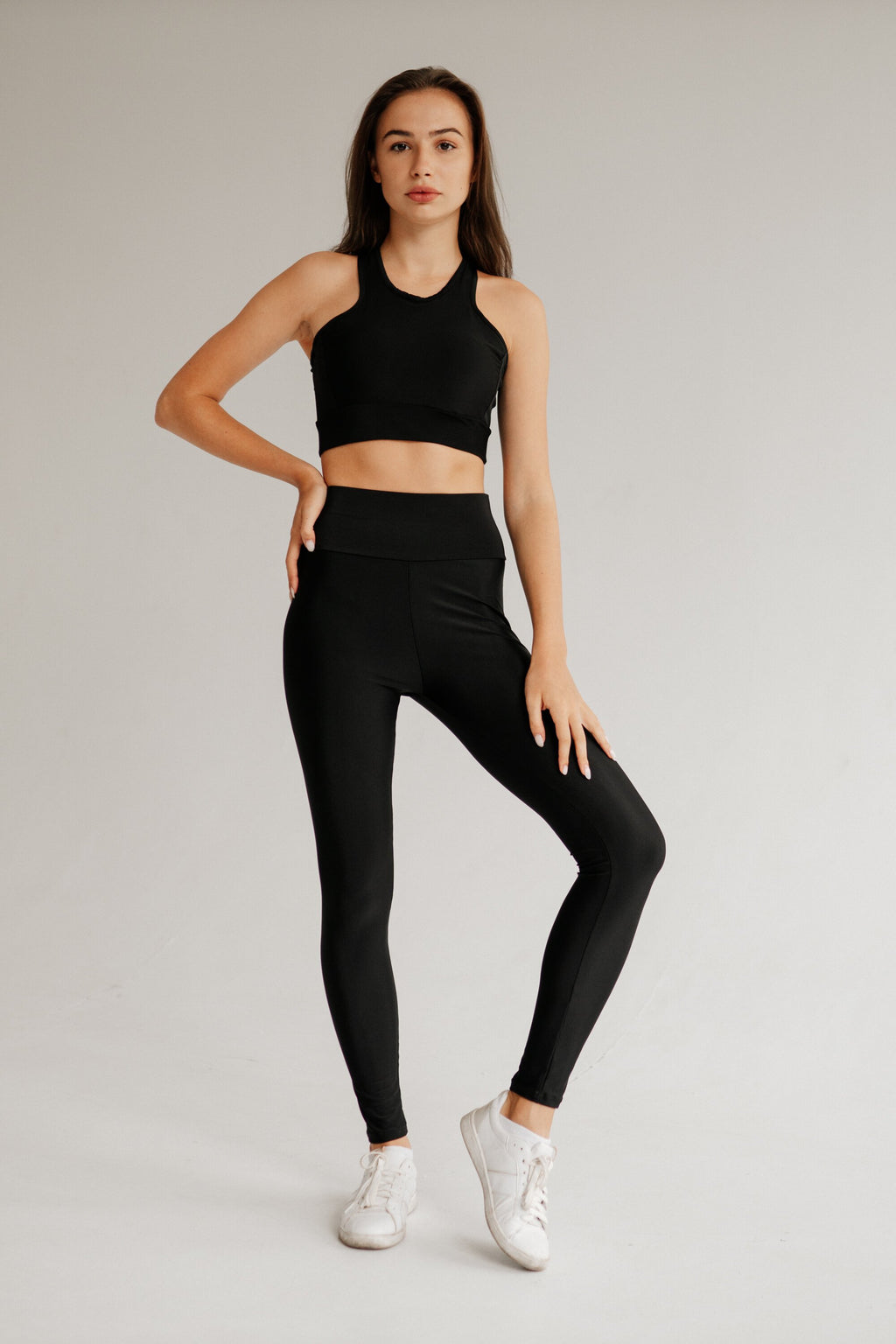 AKTA Leggings Top "Aktasport Basic Black" ( Set )